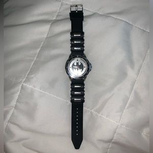 Batman mens black and silver watch